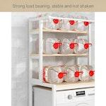 3-Tier Over Washing Machine Storage (White) alternate 5