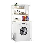 3-Tier Over Washing Machine Storage (White) alternate 8