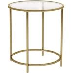 Gold Round Side Table with Metal Frame alternate 7