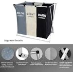 135L 3-in-1 Laundry Hamper with Waterproof Bags alternate 1