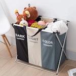 135L 3-in-1 Laundry Hamper with Waterproof Bags alternate 8