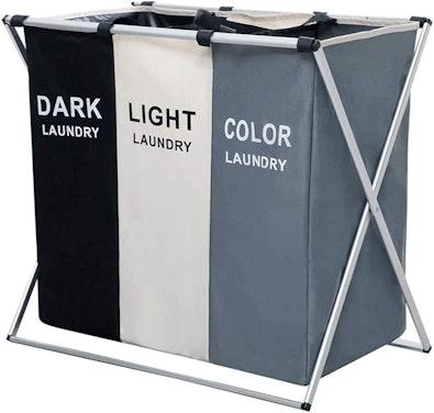 135L 3-in-1 Laundry Hamper with Waterproof Bags cover