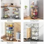 Metal 5-Tier Rolling Vegetable and Fruit Basket alternate 2