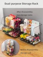 Metal 5-Tier Rolling Vegetable and Fruit Basket alternate 3