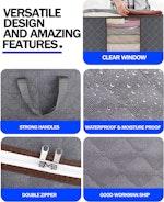 3 Pack Clothes Organiser (Grey) alternate 2