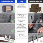 3 Pack Clothes Organiser (Grey) alternate 4