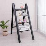 4-Step Folding Aluminum Ladder with Storage Shelf alternate 1