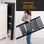4-Step Folding Aluminum Ladder with Storage Shelf alternate 2