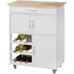 Kitchen Trolley with Wine Racks