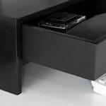 Black Monitor Stand with 2 Drawers Organizer alternate 8
