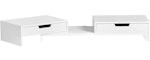 White Monitor Stand with Storage Drawers thumbnail