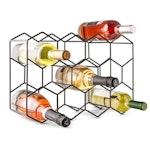 14 Bottle Freestanding Metal Wine Rack thumbnail