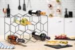 14 Bottle Freestanding Metal Wine Rack alternate 2