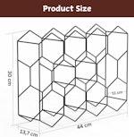 14 Bottle Freestanding Metal Wine Rack alternate 8