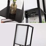 Black LED Floor Lamp with Shelves alternate 4