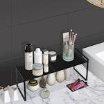 Expandable 18cm Cabinet Shelf Organizer - Black alternate 5