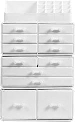 White Makeup Organizer with 12 Drawers alternate 4