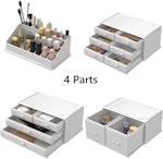 White Makeup Organizer with 12 Drawers alternate 5