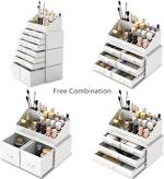 White Makeup Organizer with 12 Drawers alternate 6