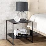 2-Pack Small Black Bedside Tables alternate 2
