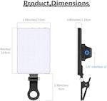 LED Selfie Light with Clip - 60 LEDs, 3 Modes alternate 6