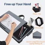 Portable Laptop Desk with Mouse Pad & Phone Holder alternate 2