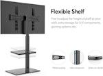 Black TV Stand with Mount for 32-60 inch alternate 4