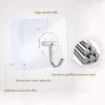 24-Pack Heavy Duty Adhesive Kitchen Hooks alternate 3