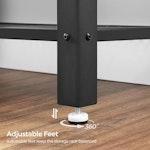 Rustic Brown Metal Console Table alternate 5