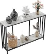 Marble Top 2-Tier Hallway Console Table alternate 6