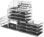 Clear Makeup Organizer with 12 Drawers alternate 2