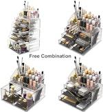 Clear Makeup Organizer with 12 Drawers alternate 4