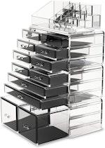 Clear Makeup Organizer with 12 Drawers alternate 5