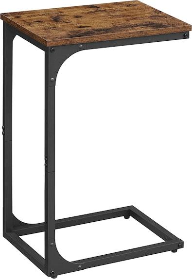 Rustic C-Shaped Industrial Sofa Side Table cover