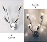 Modern 4-Light LED Track Lighting Kit - Chrome alternate 6