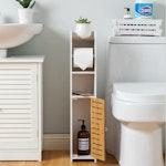 Bamboo Toilet Paper Holder with Roller, 76cm alternate 1