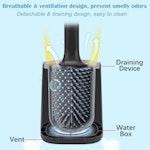 Wall-Mounted Silicone Toilet Brush & Holder Set alternate 2