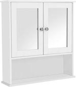 White Double Mirror Bathroom Wall Cabinet thumbnail