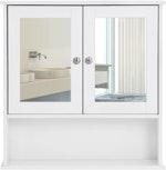 White Double Mirror Bathroom Wall Cabinet alternate 1