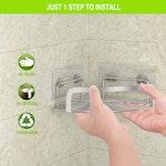 2-Pack Corner Shower Caddy with Hooks alternate 5