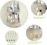 2-Pack Corner Shower Caddy with Hooks alternate 6