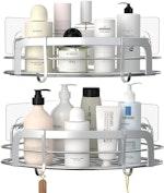 2-Pack Corner Shower Caddy with Hooks alternate 7
