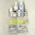 2-Pack Corner Shower Caddy with Hooks alternate 3