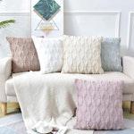 2-Pack Boho Throw Pillow Covers 45x45cm - Black alternate 5