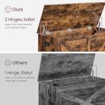 Rustic Toy Chest with Safety Hinges & Bench alternate 1