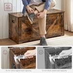 Rustic Toy Chest with Safety Hinges & Bench alternate 4