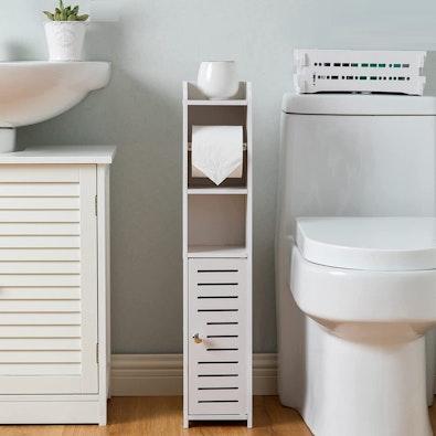 Toilet Paper Holder with Roller - White, 76cm cover