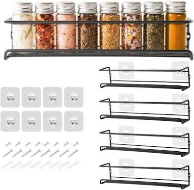 4-Tier Stainless Steel Wall Spice Rack cover