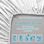 Super King Microfiber Fitted Sheet - Wrinkle-Free alternate 1