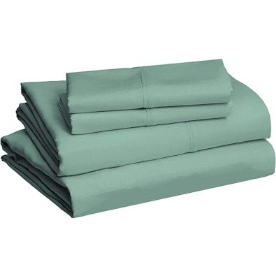 Emerald Green Queen Microfiber Bed Sheet Set cover